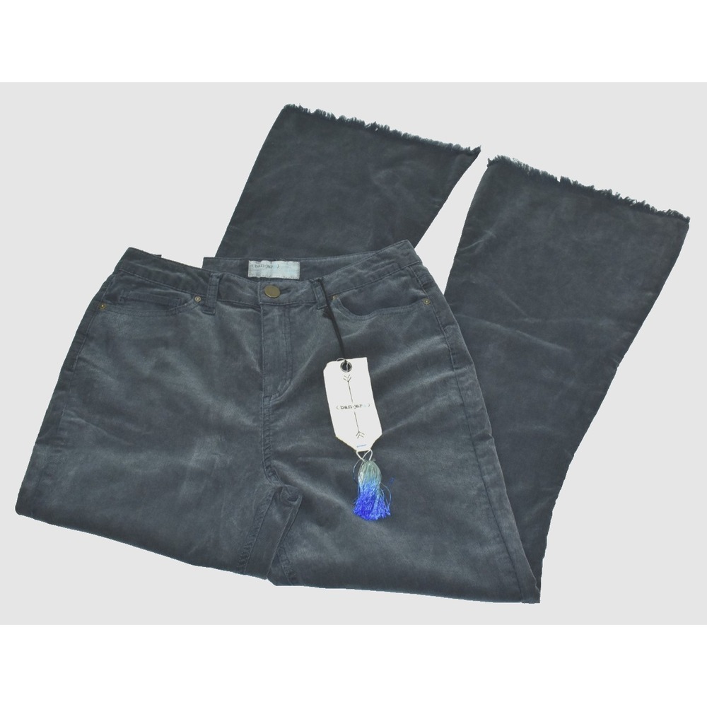 ban.jara Women Jeans Size 10 High Rise Black Dark Wash Sky High Flare Wide-Leg